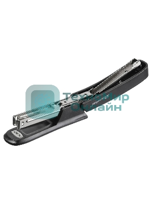 Степлер Silwerhof 401072-01 N10 (12листов) черный 50скоб пластик закрытый коробка