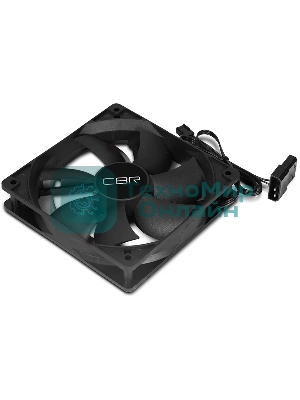 Вентилятор для корпуса CBR CBR-CF-8025-1600B черный, 80 мм, 1600 об/мин, 25 дБ, 3 pin