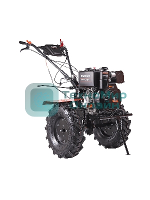 Мотоблок дизельный PATRIOT BOSTON 12DE 12 л,с; эл. Стартер: 12V; фрезы: 1350 mm; коробка передач 2 вперед+ 1 назад