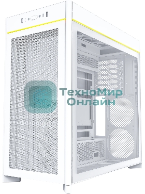 Компьютерный корпус Montech HS01 белый без БП ATX 2xUSB3.0 audio bott PSU