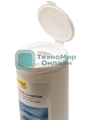 Салфетки Silwerhof DAILY для экранов мониторов/плазменных/ЖК телевизоров/ноутбуков туба 100 шт влажных