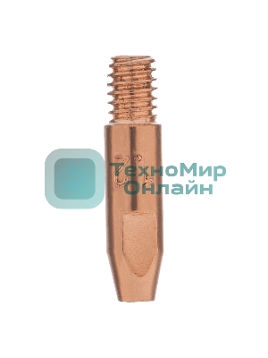 Токосъемный наконечник под проволоку Denzel 1,2 мм, М6х28, E-CU, 20 шт для MIG горелки тип 24