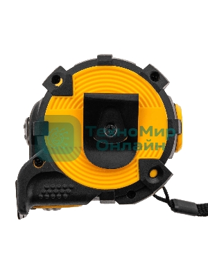 Рулетка Denzel 5 м х 32 мм, автоматич. фиксац., нейлон. покрытие, магнит. зацеп, двухстор. разметка