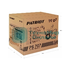 Снегоуборщик PATRIOT PS 707, Двигатель 7л.с до -25 °С; 212 сс; Стартер ручной; Панель c увеличенным диапазоном скоростей 6 вперед/2 назад; Ширина ковша 610мм +100(26