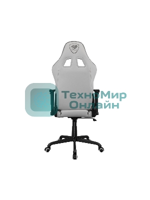 Кресло Cougar Fortress белый, экокожа, 120 кг, механизм качания