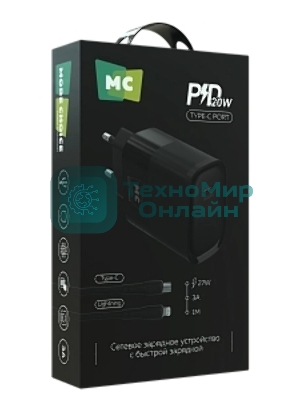 Сетевое зарядное устройство MORE CHOICE (4620202553478) NC67i СЗУ 1Type-C 3.0A PD 20W, черный