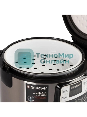 Мультиварка Endever Vita-95, мощность 1000 Вт, черный/стальной, емкость 5л, 45 авторежимов работы, книга рецептов