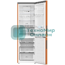 Холодильник Haier C2F636CORGU1 оранжевый двухкамерный 256/108 л морозилка снизу, No Frost