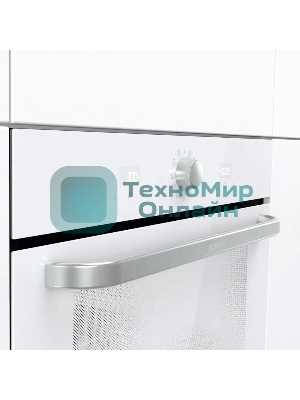 Духовой шкаф Gorenje BOS6737SYW, 77л, дверца с 2 стеклами, белый