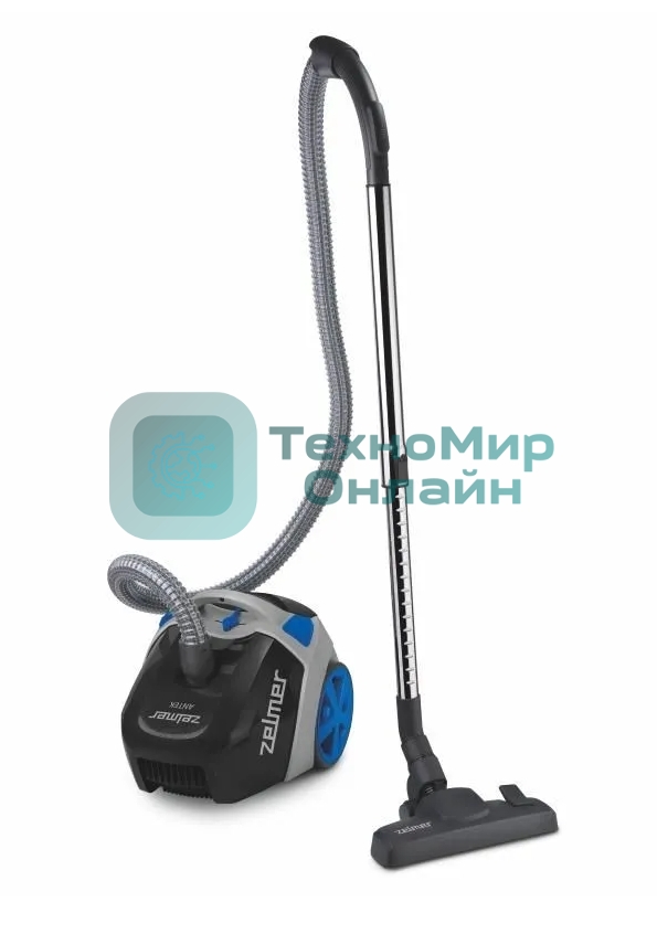 Пылесос Zelmer 81105001T черный/синий, 900 Вт, уборка сухая, пылесборник контейнер 3.5 л