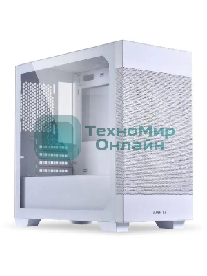 Компьютерный корпус Lian-Li Lancool 205M Mesh белый без БП ATX 2xUSB 3.0 audio bott PSU