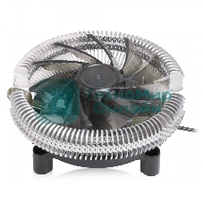 Кулер для процессора Crown CM-S1250TPWM v2 серебристый/черный, 95 мм, алюминий, 2000 об/мин, 28.7 дБ, 4 pin, 125 Вт, 53 мм