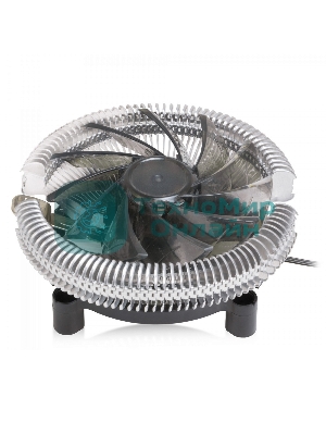 Кулер для процессора Crown CM-S1250TPWM v2 серебристый/черный, 95 мм, алюминий, 2000 об/мин, 28.7 дБ, 4 pin, 125 Вт, 53 мм