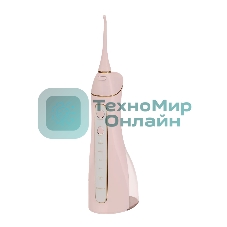 Ирригатор Polaris PWF 0201 розовый, от аккумулятора, 220 мл, 5 режимов