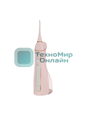 Ирригатор Polaris PWF 0201 розовый, от аккумулятора, 220 мл, 5 режимов