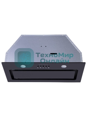 Вытяжка встраиваемая Maunfeld Trapeze 601GG черный, 60 см, 1150 куб. м/ч, 54 дБ