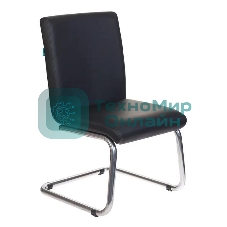 Кресло Бюрократ CH-250-V/BLACK черный, экокожа, 120 кг, механизм качания