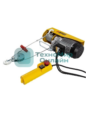 Тельфер электрический Denzel TF-800, 0,8 т, 1300 Вт, высота 12 м, 8 м/мин