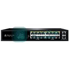 Коммутатор Netis ST118GHPDI-2G-130 16x100Мбит/с 2x1Гбит/с 16PoE 130W неуправляемый