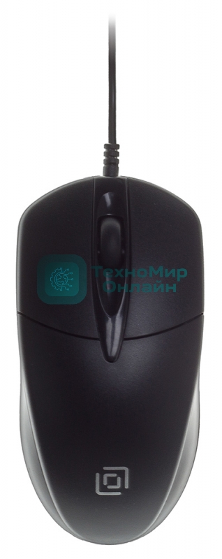 Мышь проводная Oklick 275M черный, 1000 dpi, USB, кнопки - 3