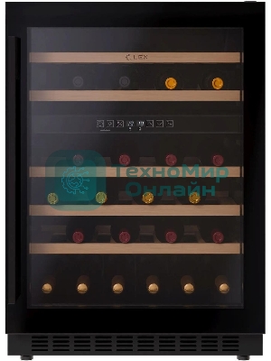 Винный шкаф LEX LWD6046BL dual zone 1-нокамерн. черный