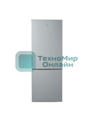 Холодильник Бирюса М6134 металлик двухкамерный 210/85 л морозилка снизу, капельная система