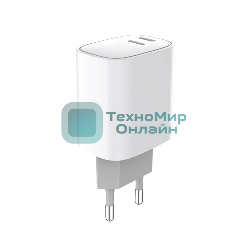 Сетевое зарядное устройство Rexant с двумя портами USB-C + USB-C, 20 Вт