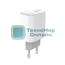 Сетевое зарядное устройство Rexant с двумя портами USB-C + USB-C, 20 Вт