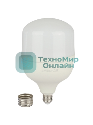 Лампа светодиодная ЭРА STD LED POWER T140-85W-4000-E27/E40 85 Вт колокол нейтральный белый свет