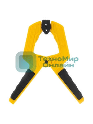 Струбцина клещеобразная Denzel усиленная 50 х 35 мм, двухкомпонентные рукоятки