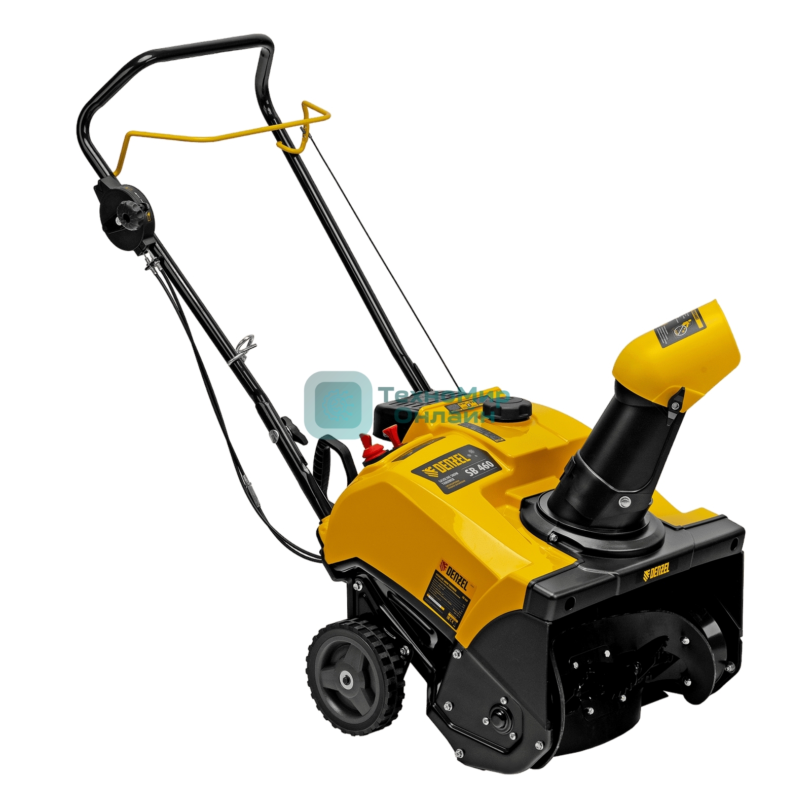 Бензиновая снегоуборочная машина Denzel SB 460 Sled, 99cc, лыжи ручной старт