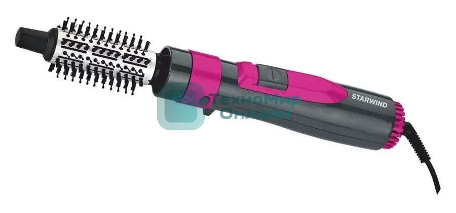 Фен-щетка Starwind SHP8501 1000Вт серый/розовый