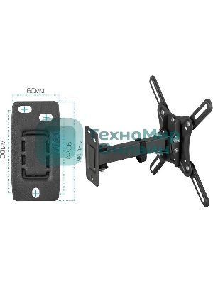 Кронштейн для телевизора Kromax CORBEL-4 черный, 15