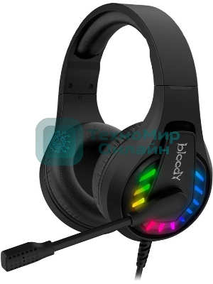 Гарнитура Bloody G230P чёрный, проводная, USB, подсветка