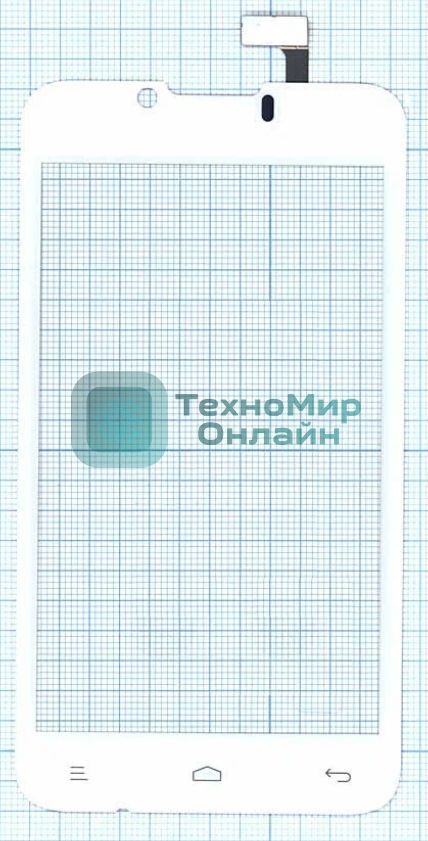 Сенсорное стекло (тачскрин) для Fly IQ441 Radiance, белое