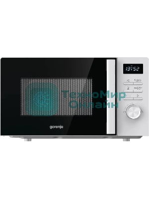 Микроволновая печь Gorenje MO20A3WH белый, 20 л, 800 Вт, переключатели - кнопки, поворотный механизм