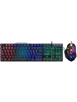 Комплект клавиатура+мышь Defender Nord GS-959 проводной, USB, 2400 DPI, чёрный