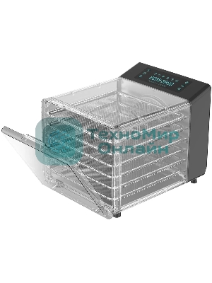 Сушка для фруктов и овощей Hyundai HYFD-8800 12под. 600 Вт, черный