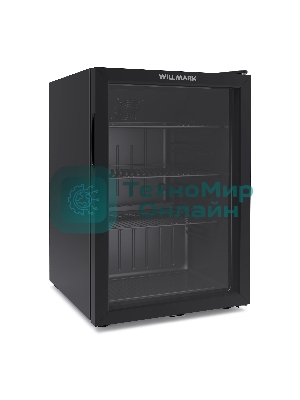Холодильная витрина WILLMARK WBC-85B черный 81л 1 камера 3 полки