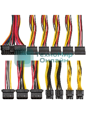 Блок питания ExeGate UNS800, 800W, (ATX, SC, 12cm fan, 24pin, 2x(4+4)pin, 2xPCI-E, 5xSATA, 3xIDE, кабель 220V 1,8м с защитой от выдергивания)