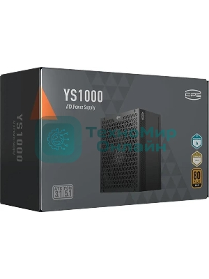 Блок питания PCCooler P5-YS1000-G1F, 1000Вт, 80 PLUS Gold, 135мм, модульный, черный