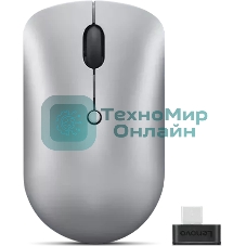 Мышь беспроводная Lenovo 540 светло-серый, 2400 dpi, радиоканал, USB-C, кнопки - 4