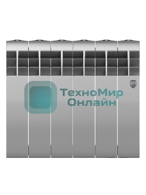 Радиатор биметаллический Royal Thermo BILINER B 350 Серебристый - 6 секц.