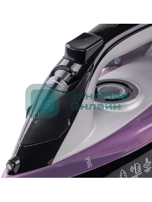 Утюг Galaxy Line GL 6128 фиолетовый/черный, 2200 Вт, 30 г/мин, 140 г/мин, 150 мл