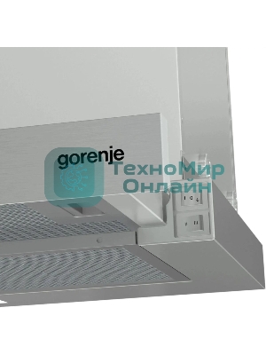 Вытяжка встраиваемая Gorenje TH60E5X черный управление: кнопочное (1 мотор)