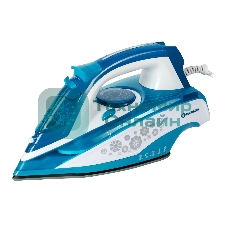 Утюг Eurostek EEI-2600 синий/белый, 2600 Вт, 45 г/мин, 140 г/мин, 350 мл