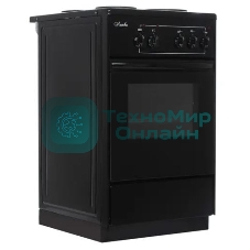 Плита электрическая Лысьва ЭП 301 СТ черный, конфорок 3 шт, духовка 57 л, 50 см x 84 см x 60 см