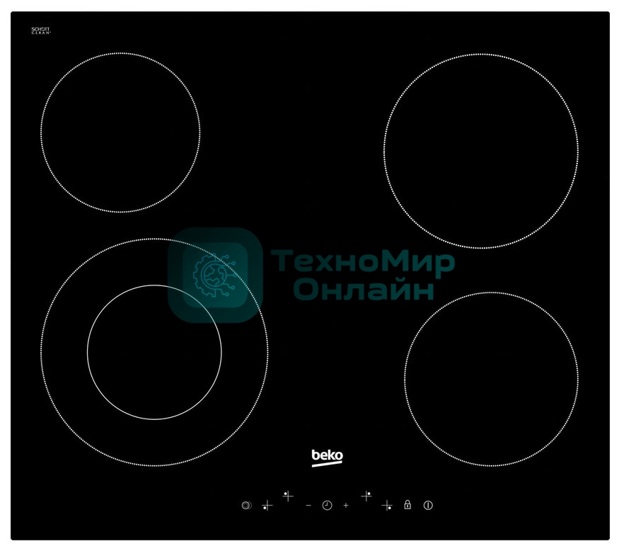 Встраиваемая электрическая варочная панель Beko HIC 64402 T, черный