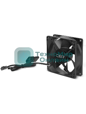 Вентилятор для корпуса CBR CBR-CF-8025-1600B черный, 80 мм, 1600 об/мин, 25 дБ, 3 pin