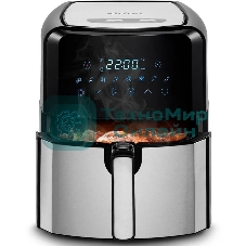 Аэрогриль Kitfort КТ-2239 серебристый, 1700 Вт, 4.5 л, сенсор, 8 программ